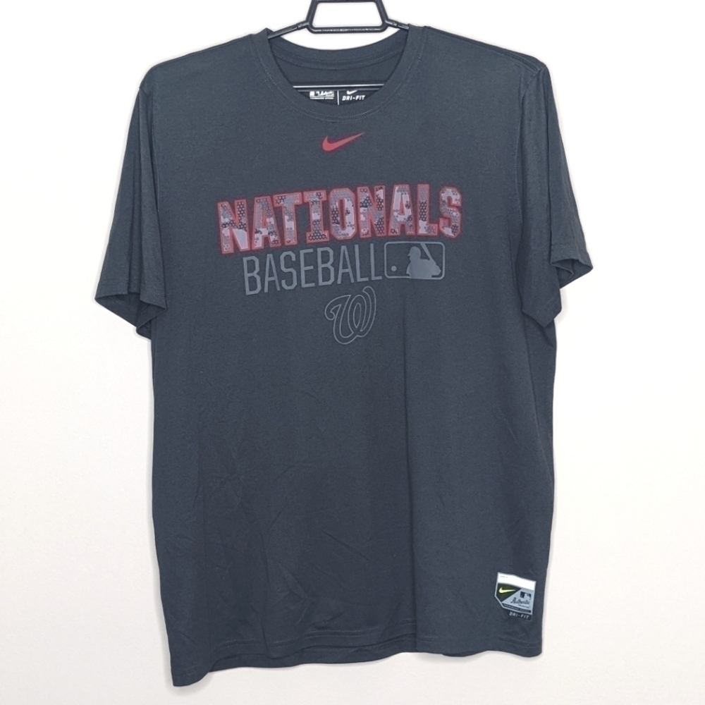 Nike Dri Fit Washington Nationals Baseball Shirt Performance Apparel XL